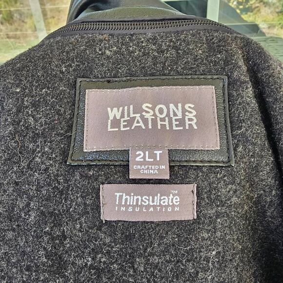 Wilsons Leather Men’s Genuine Leather Jacket – Size 2LT Zip-Out Thinsulate Liner - Picture 10 of 12